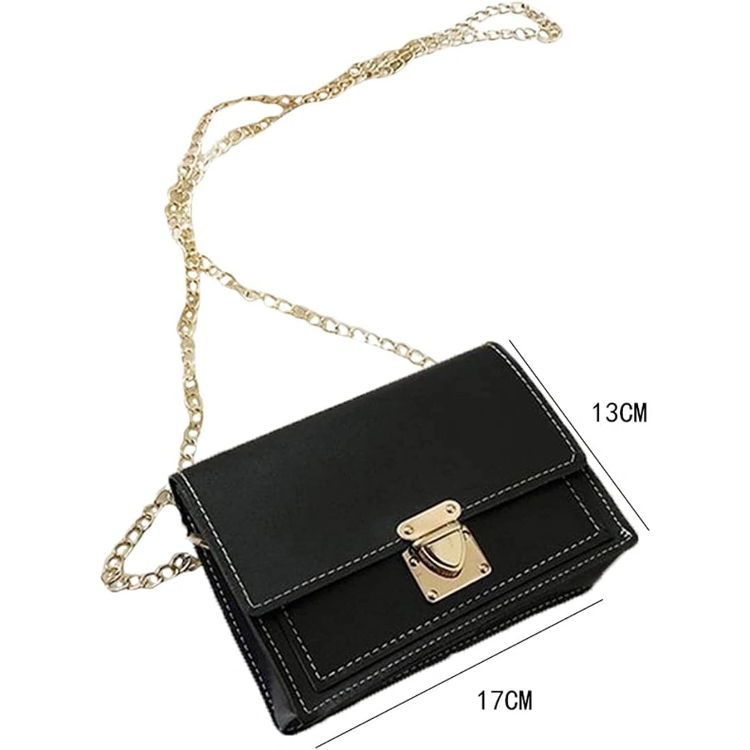 BOLSO CON CADENA DORADA (2 BOLSOS)