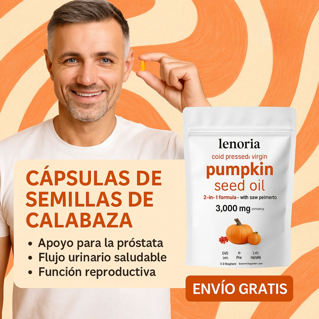 CAPSULAS DE SEMILLAS DE CALABAZA PARA PRÓSTATA