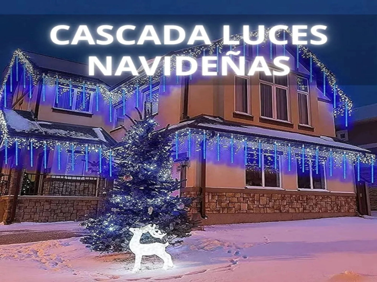 CASCADA LUCES NAVIDEÑAS