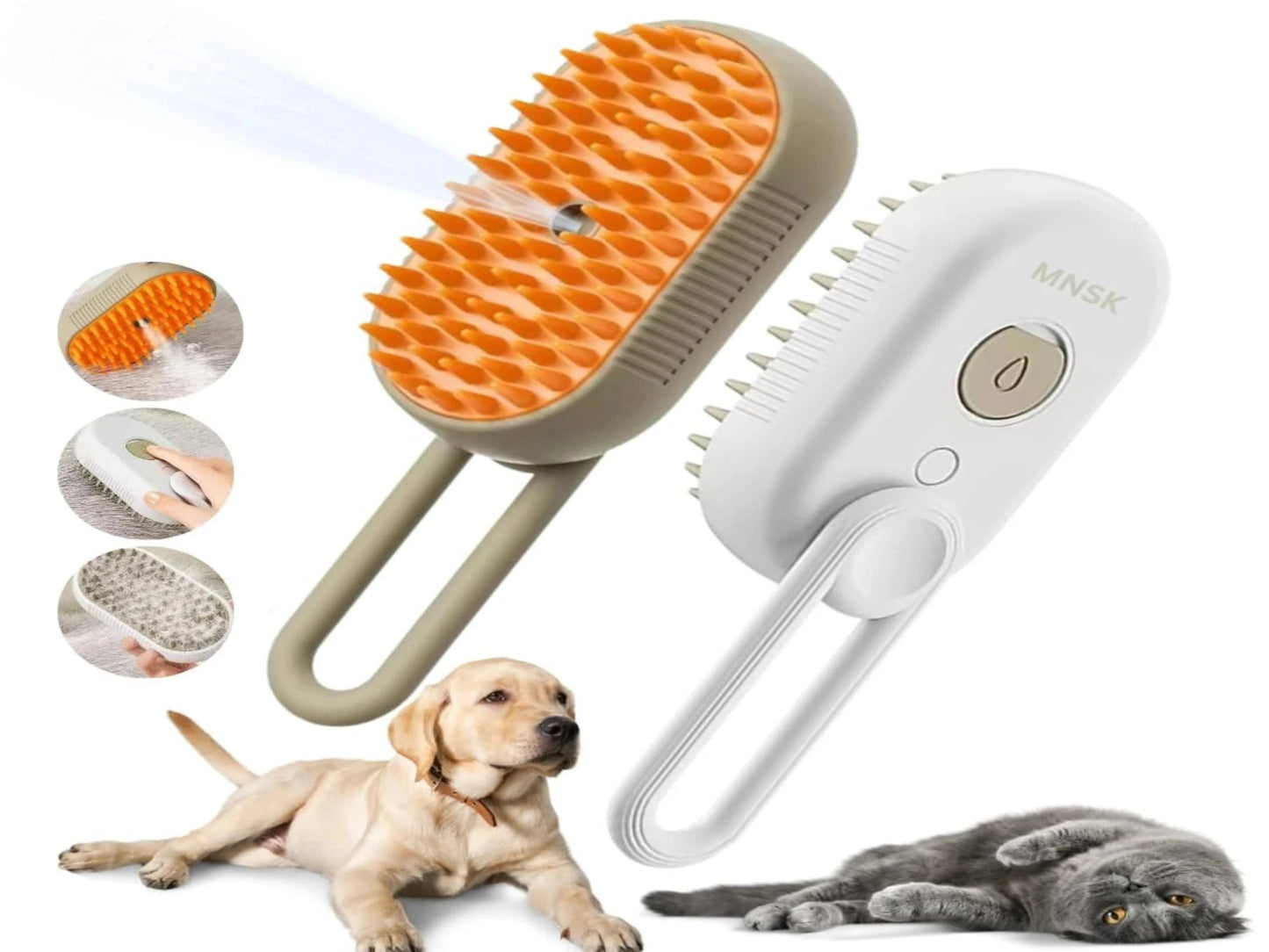 CEPILLO VAPORIZADOR PARA MASCOTAS
