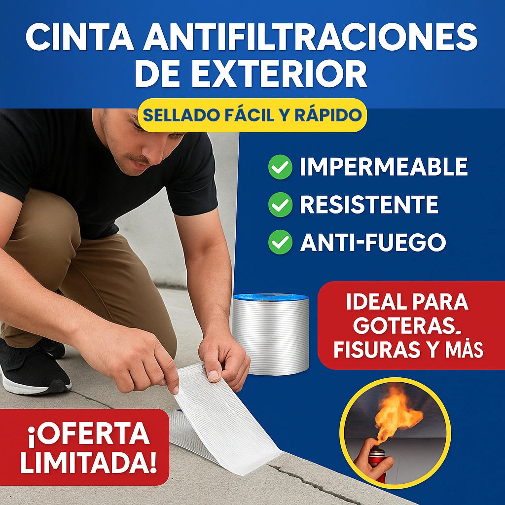CINTA ANTIFILTRACIONES DE EXTERIOR (ROLLO DE 5 METROS)