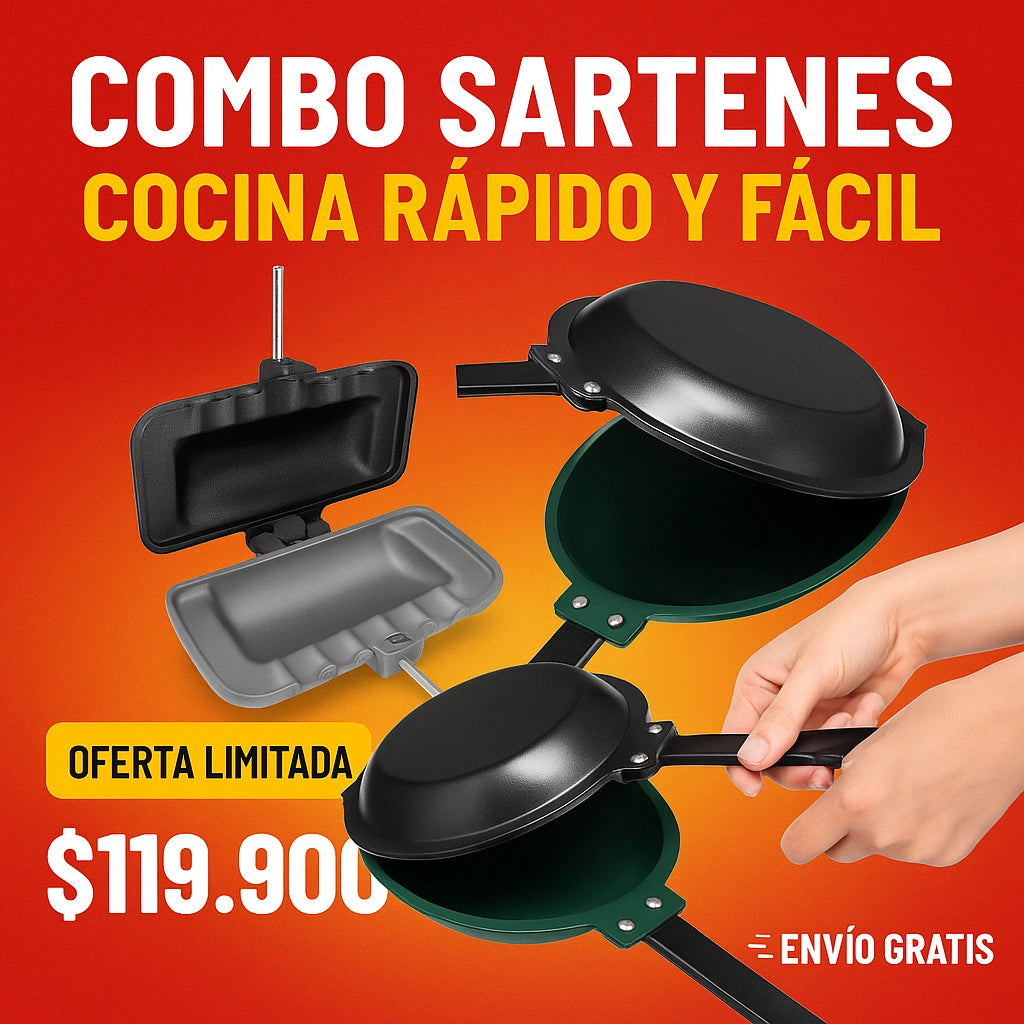COMBO SARTENES (SANDWICH + PANCAKES)