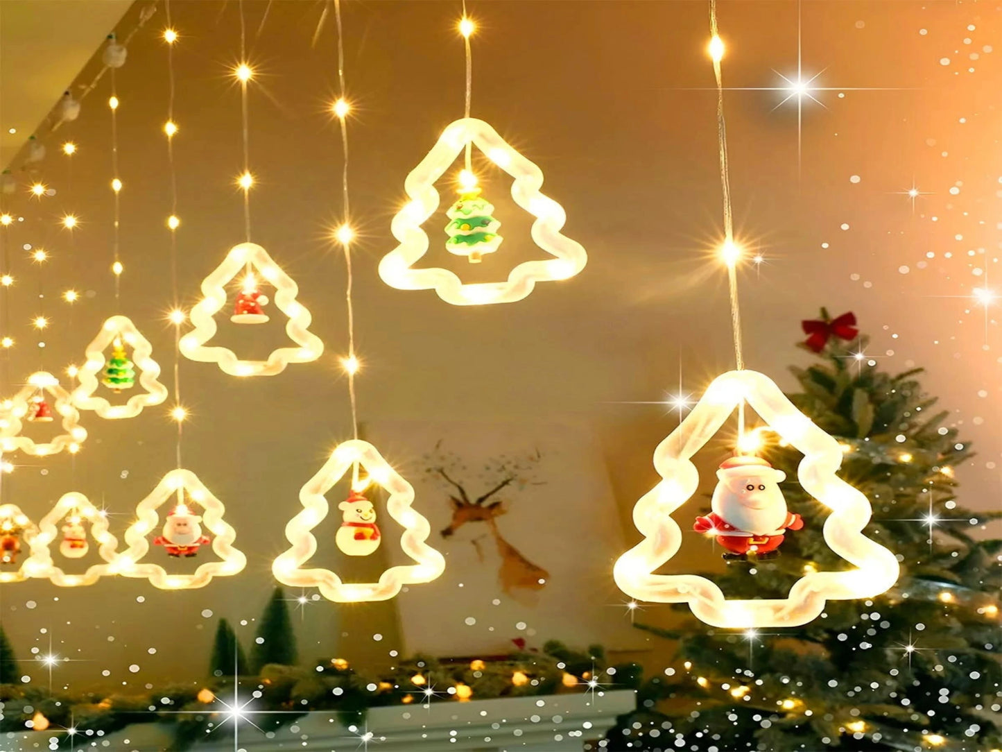 CORTINA DE LUCES DE NAVIDAD