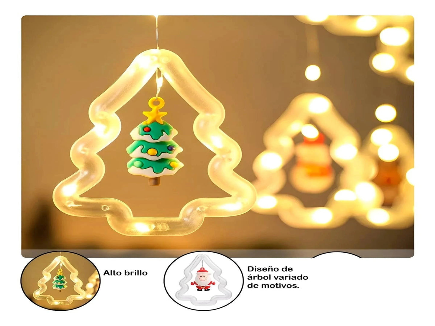 CORTINA DE LUCES DE NAVIDAD