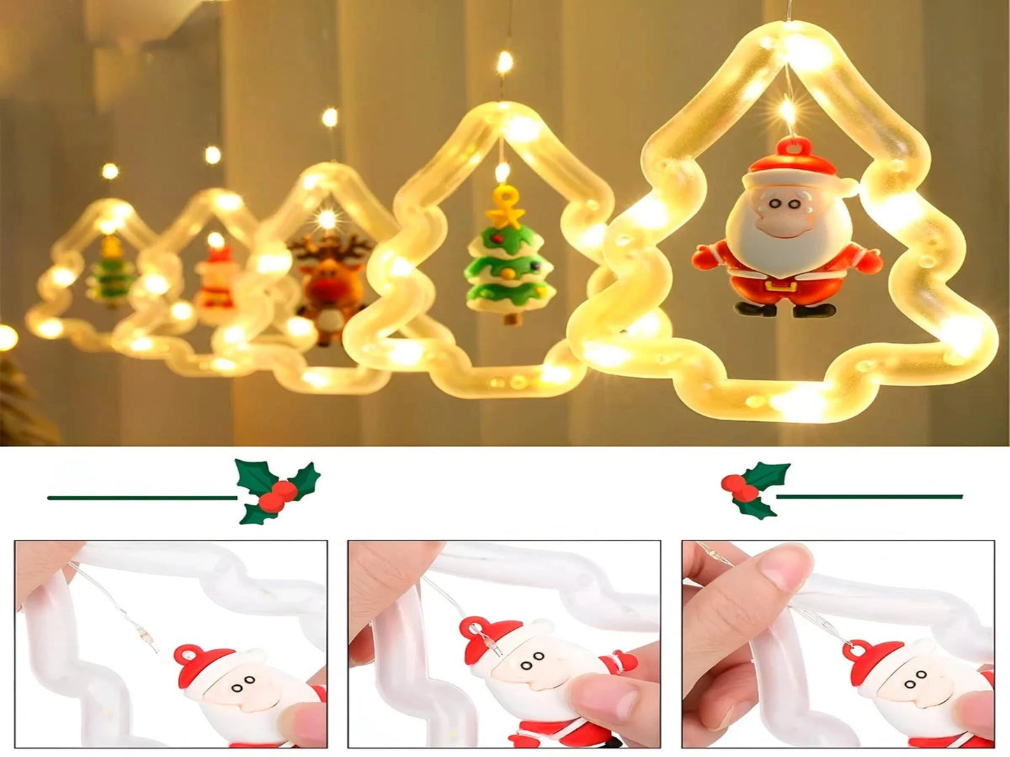CORTINA DE LUCES DE NAVIDAD