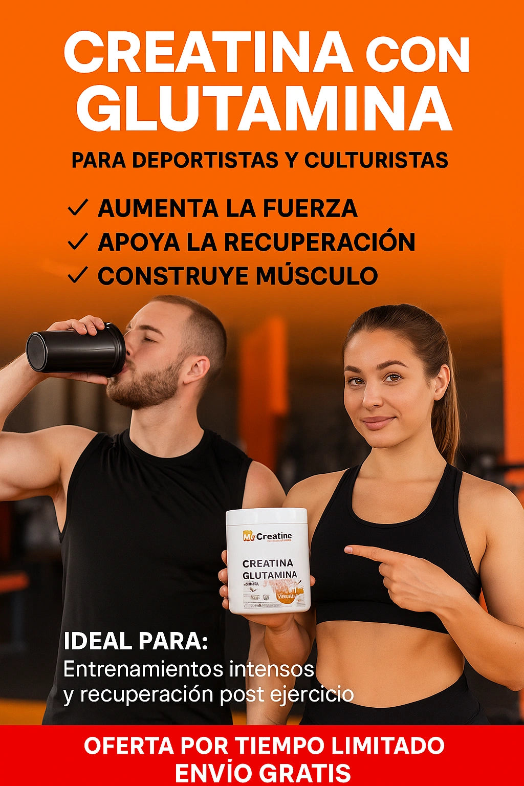 CREATINA CON GLUTAMINA