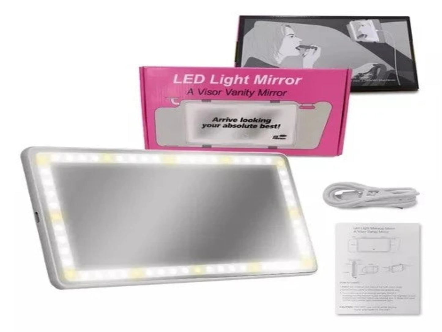 ESPEJO LUZ LED PARA CARRO