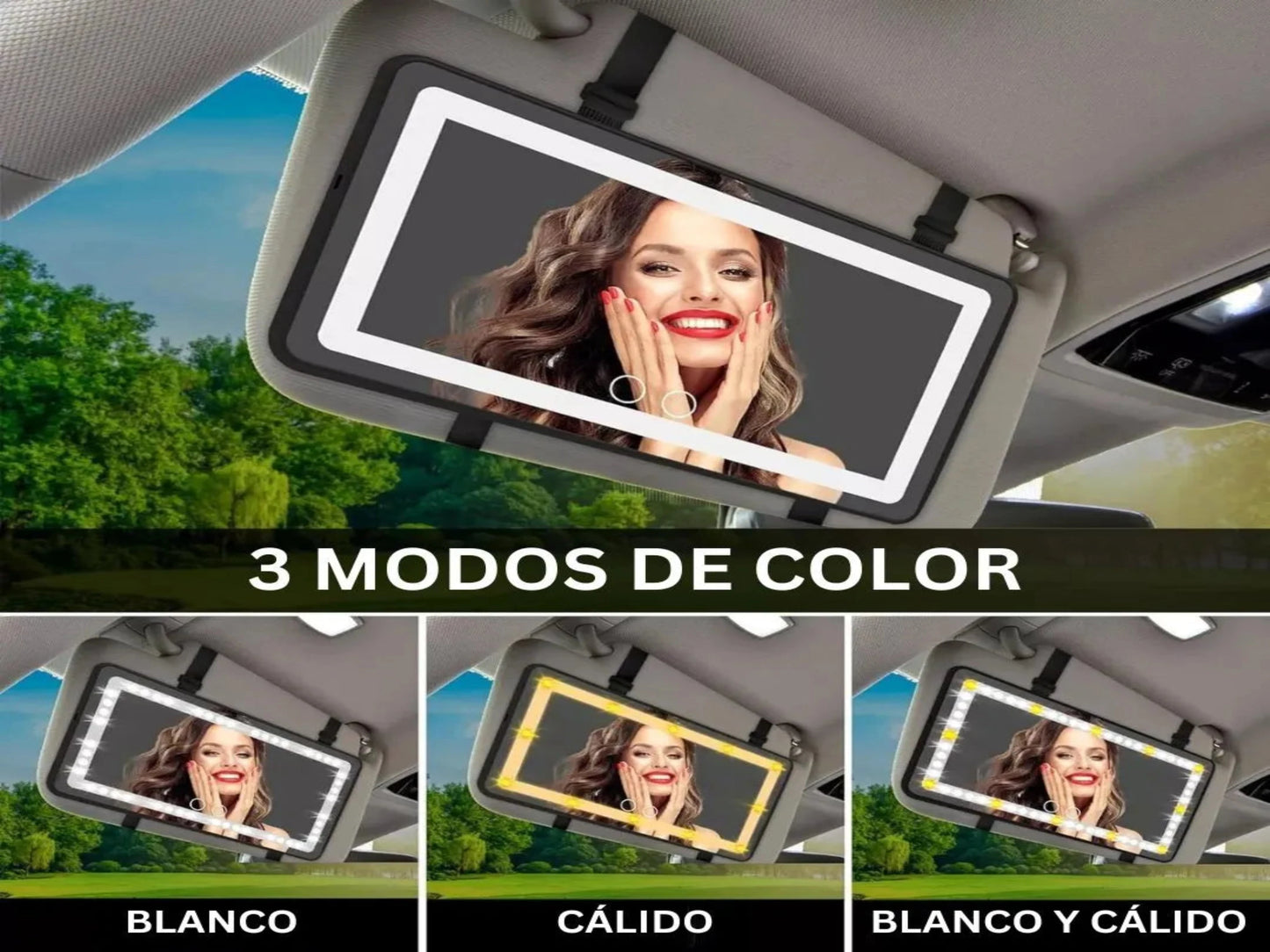 ESPEJO LUZ LED PARA CARRO