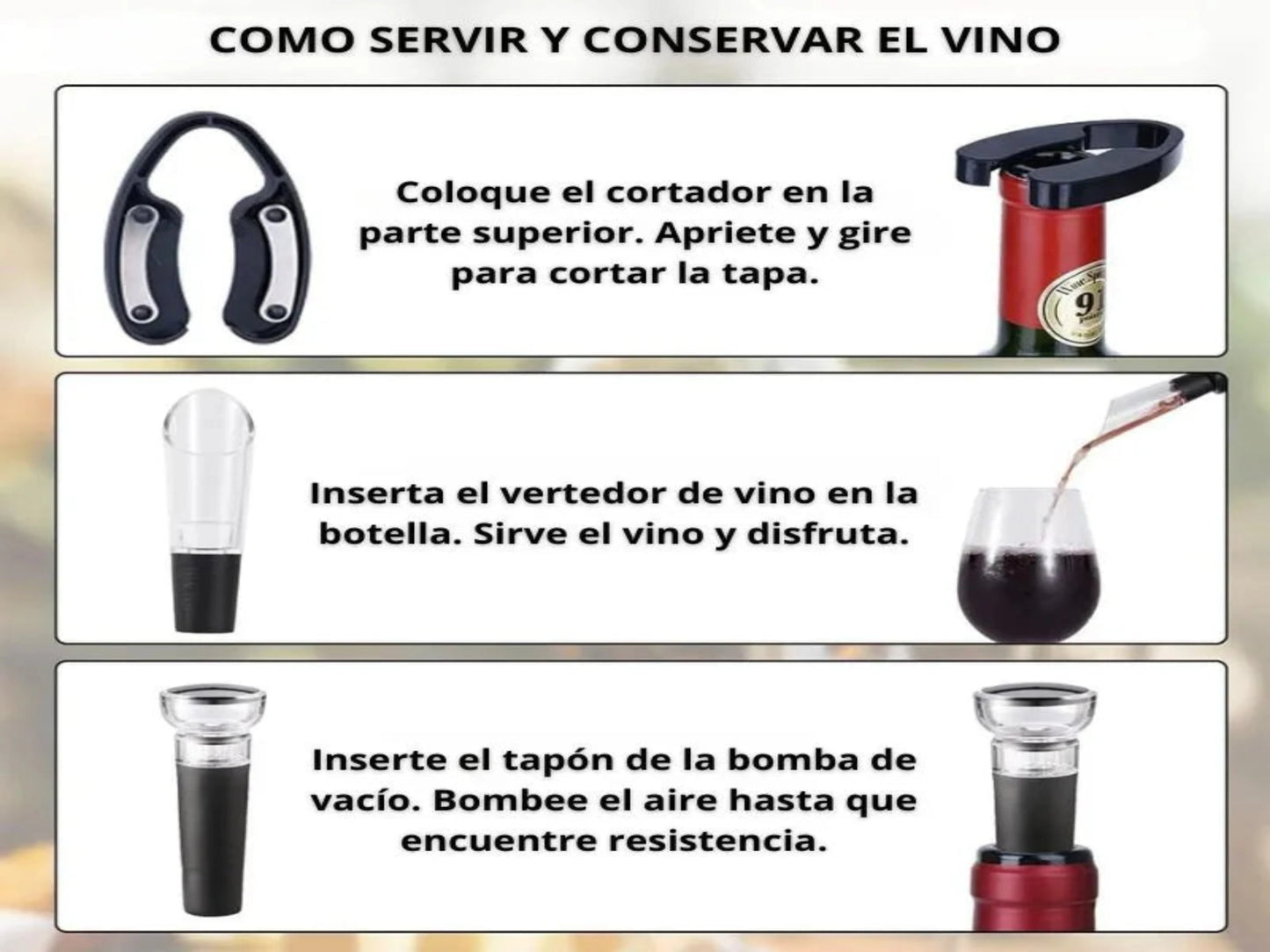 KIT PARA VINO