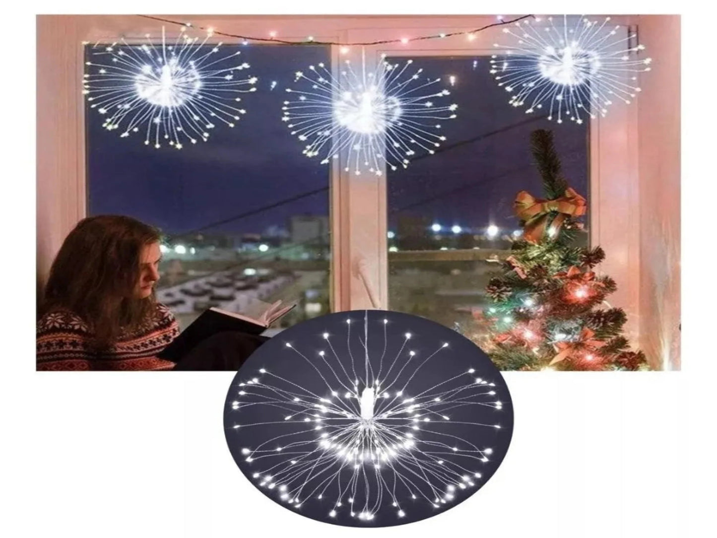 LUZ LED DE FUEGOS ARTIFICIALES