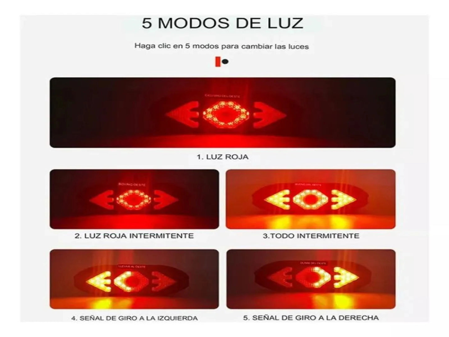 LUZ DE GIRO PARA BICICLETA