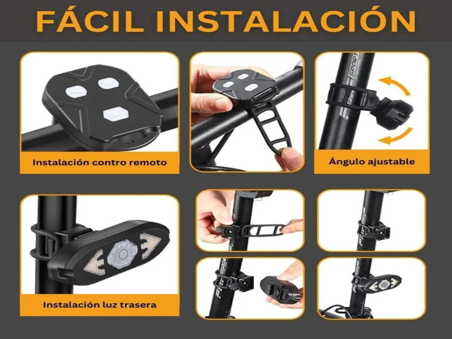 LUZ DE GIRO PARA BICICLETA