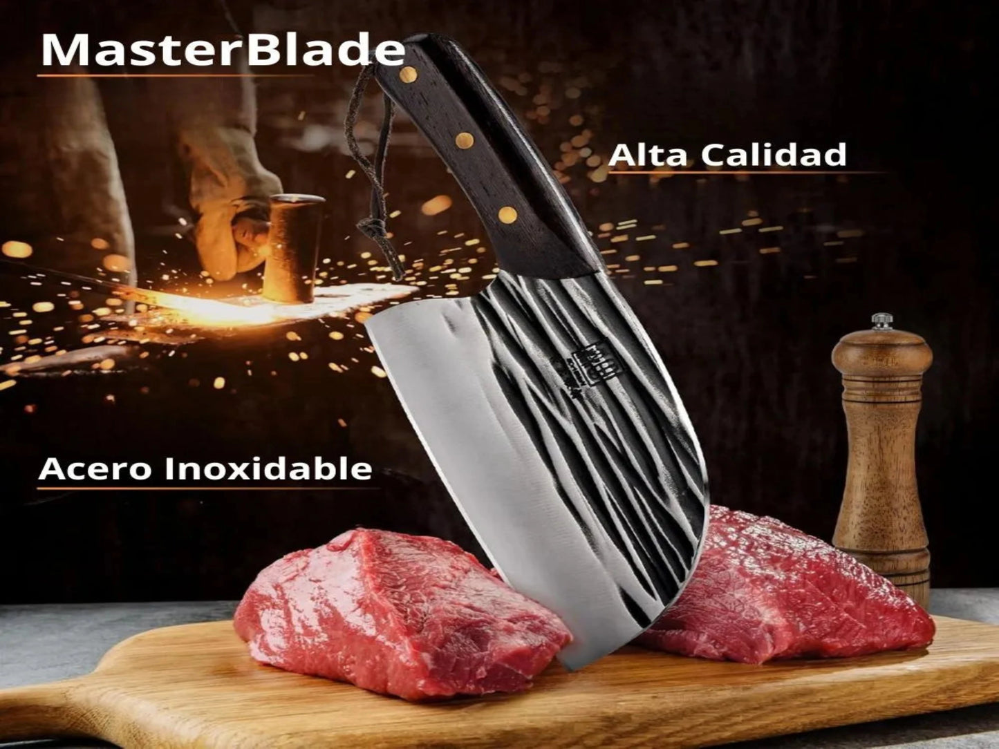 MasterBlade - CUCHILLO DE ACERO INOXIDABLE