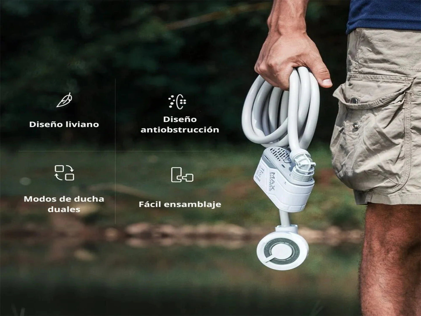 MaxShower - DUCHA RECARGABLE