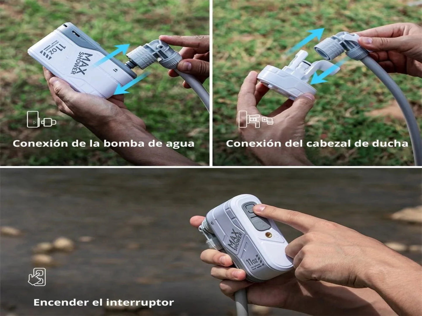 MaxShower - DUCHA RECARGABLE