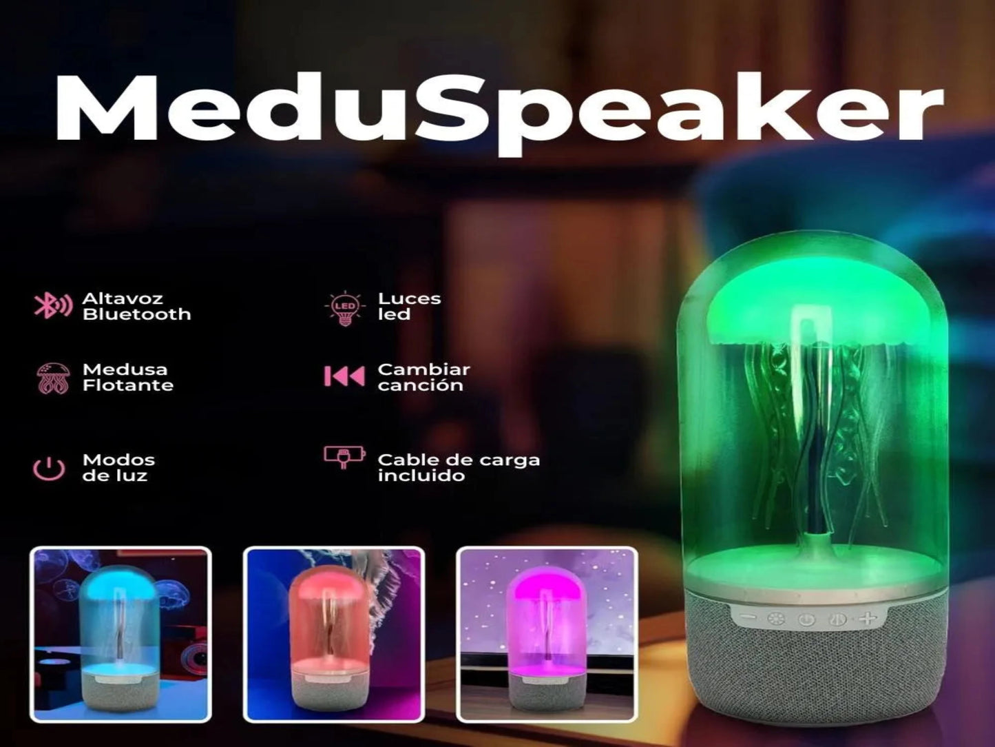 MeduSpeaker - LÁMPARA ALTAVOZ