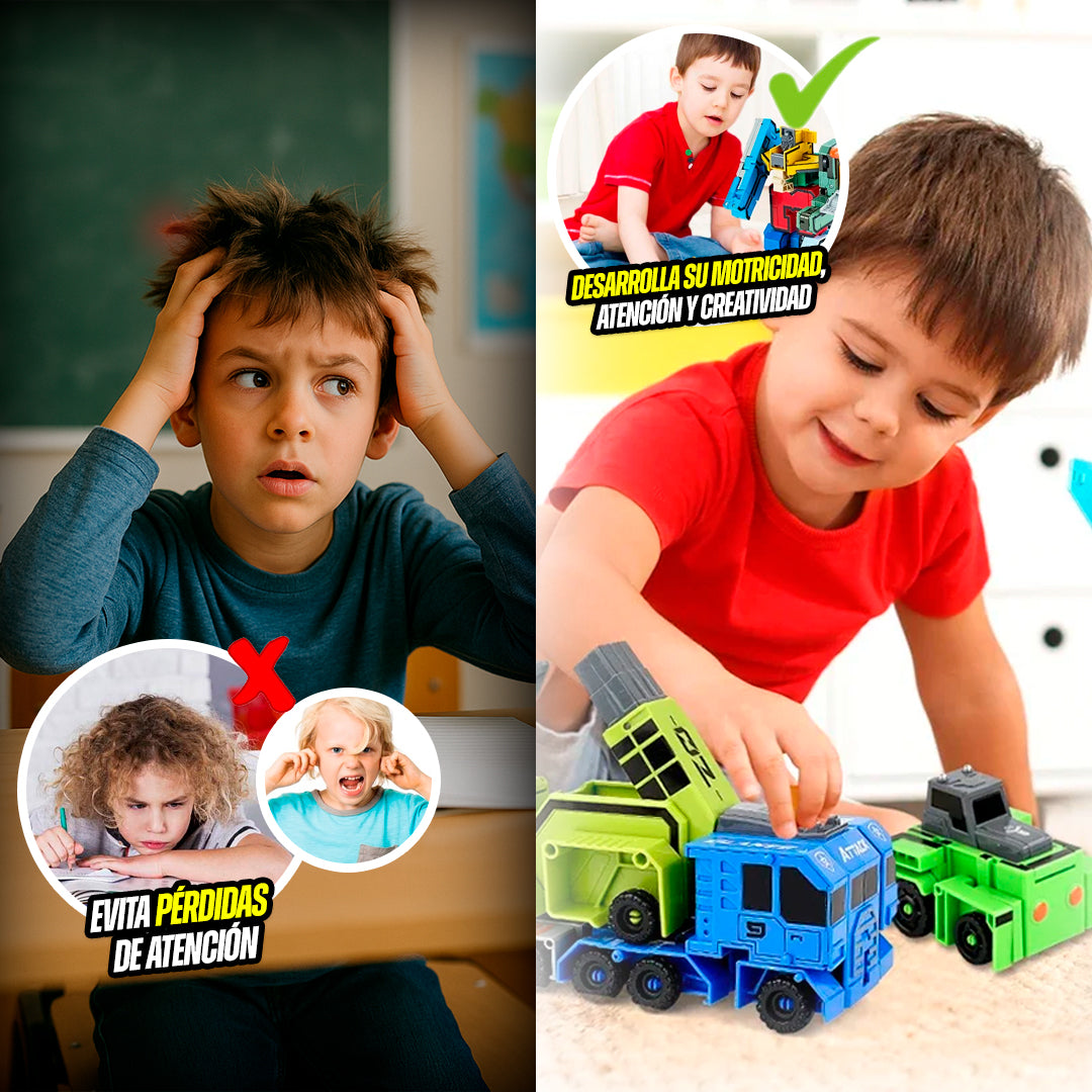 🧠 SET DE TRANSFORMERS NUMÉRICOS: 🎨Ideal Para Niños Con TDAH