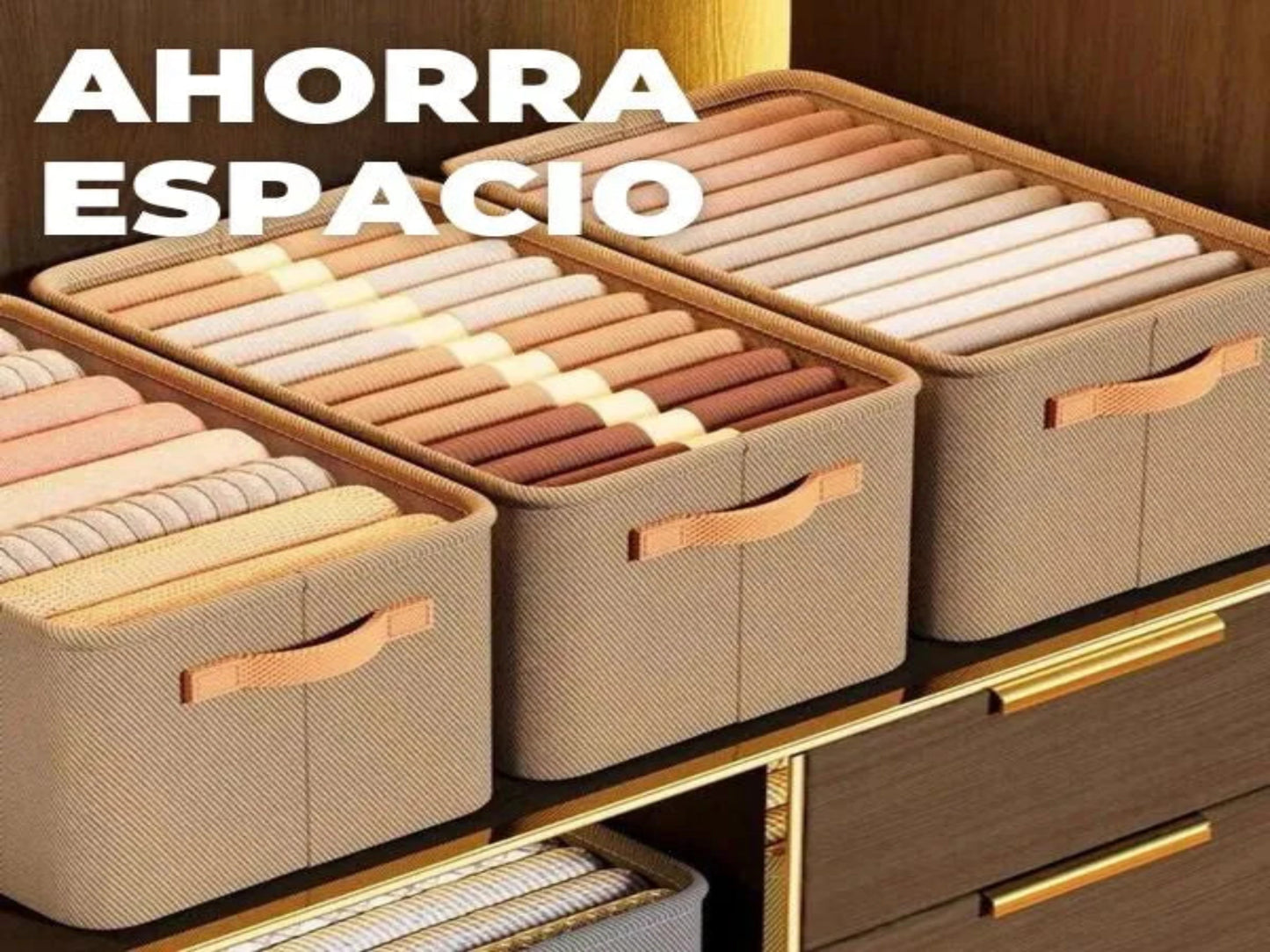 ORGANIZADOR DE ROPA PLEGABLE (PACK X 4)