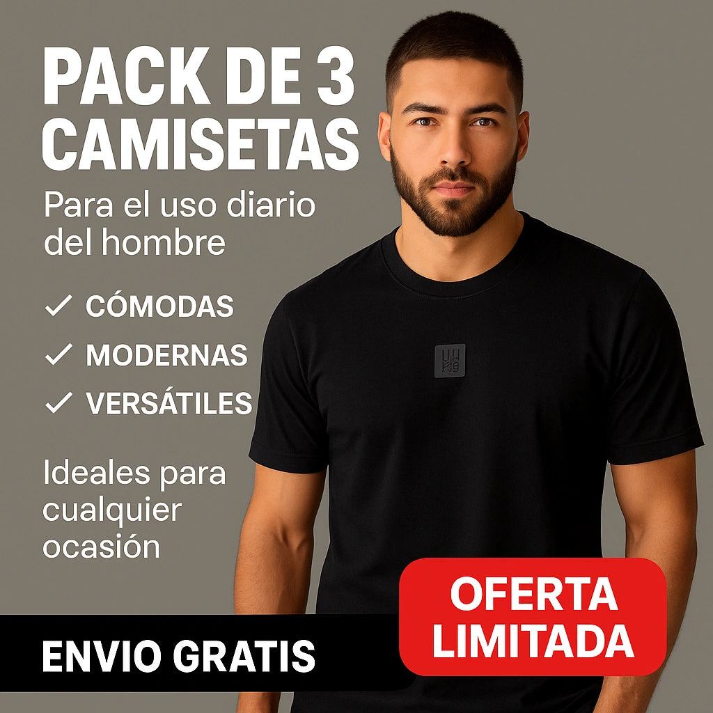 PACK DE 3 CAMISETAS