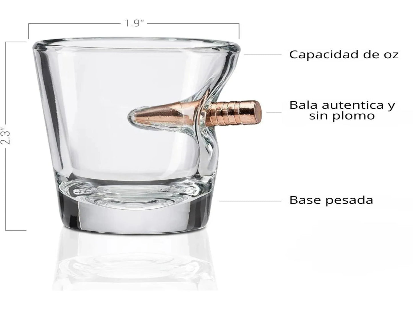 ShotGlass - VASO DE VIDRIO (SET X 2)
