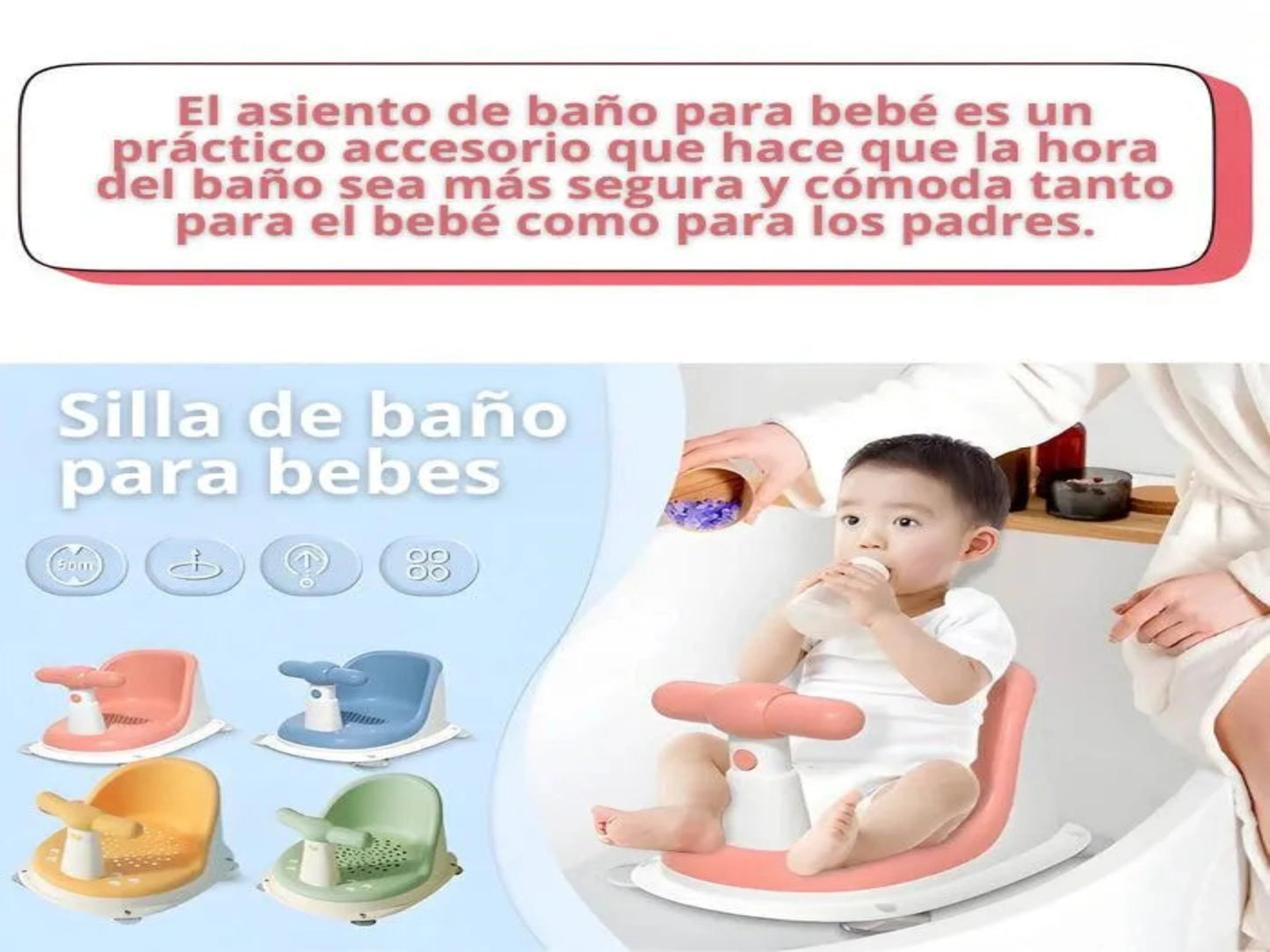 SILLA DE BAÑO PARA BEBÉS