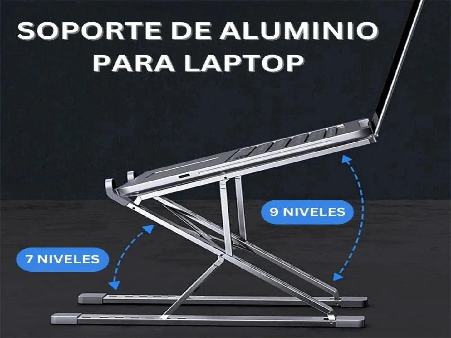 SOPORTE DE ALUMINIO PARA LAPTOP