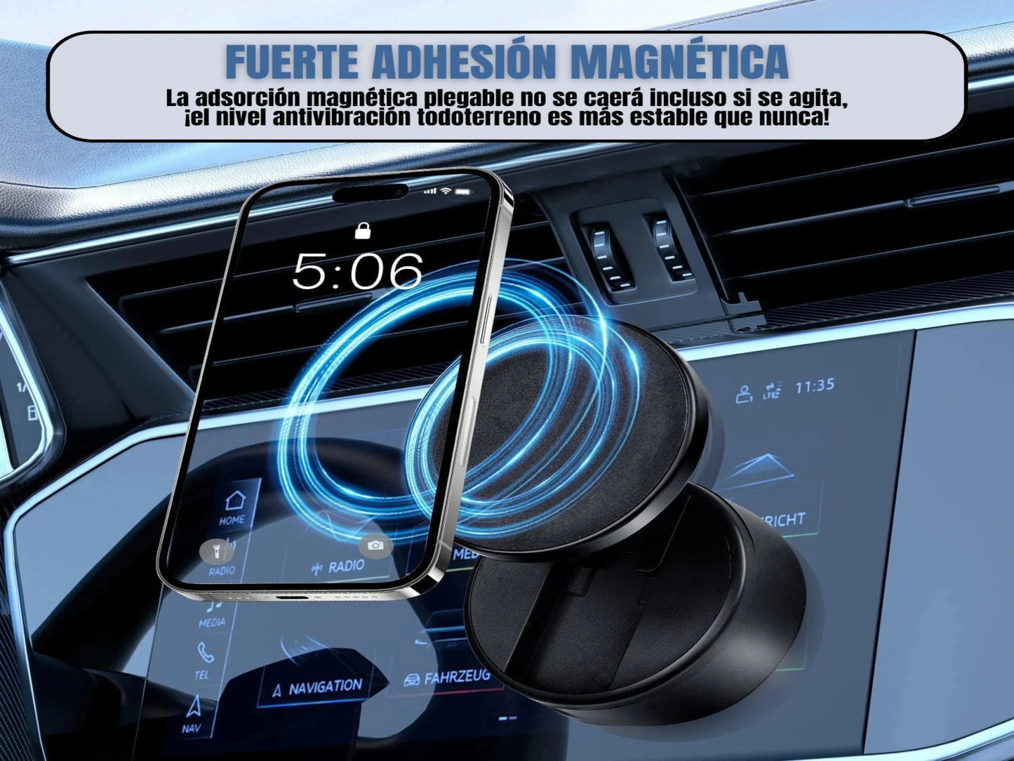 SOPORTE MAGNÉTICO PARA CELULAR