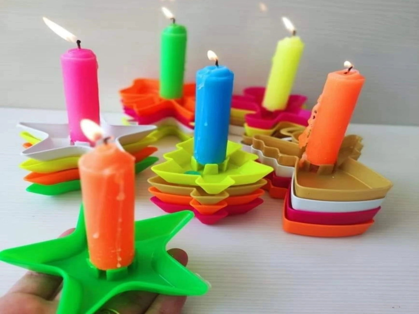 SOPORTES PARA VELAS (PAQUETE X6 UNDS)