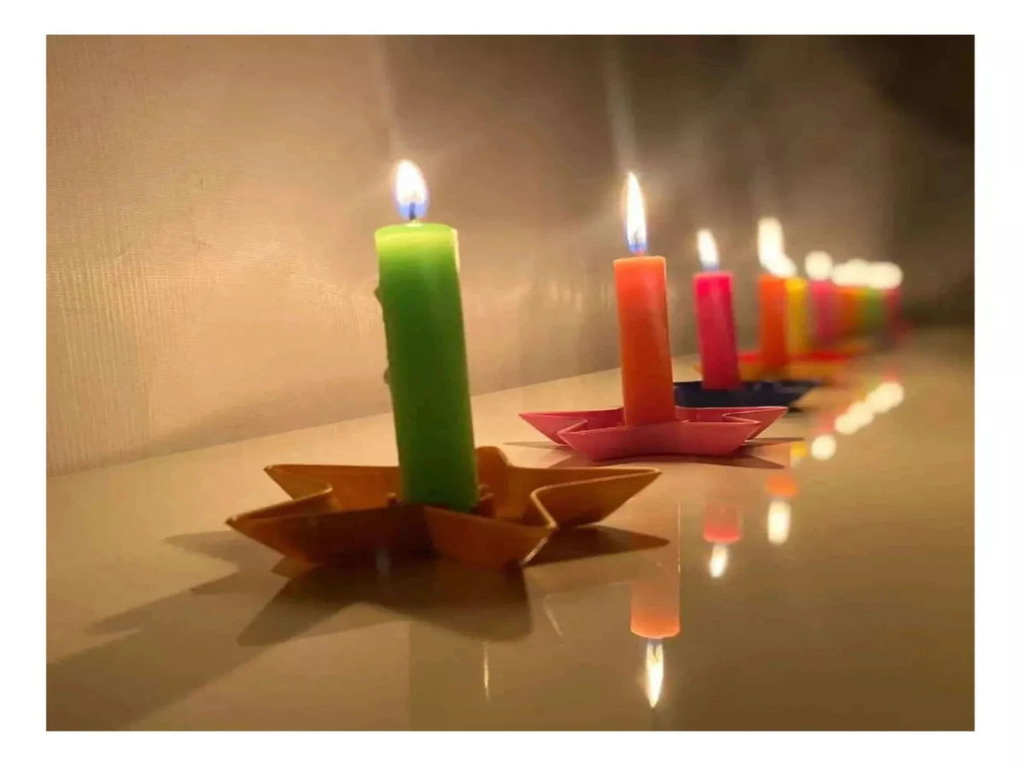SOPORTES PARA VELAS (PAQUETE X6 UNDS)