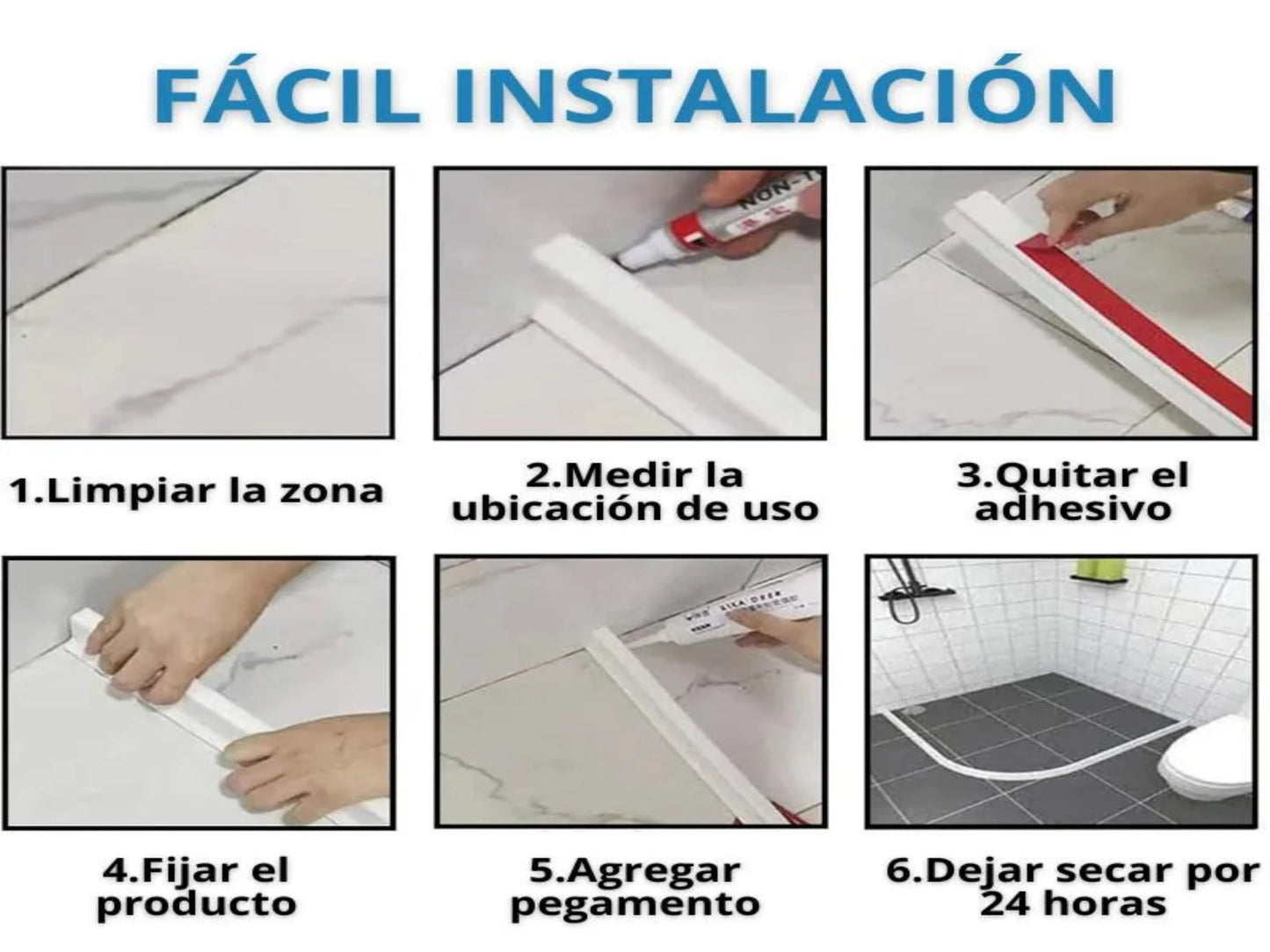 SplashGuard - BARRERA DE SILICONA PARA DUCHA