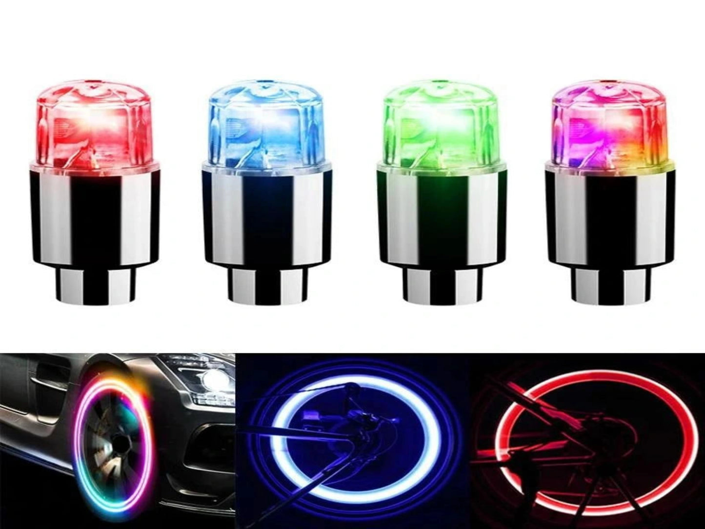 TAPA LED PARA VÁLVULA DE NEUMÁTICO X 4 unidades