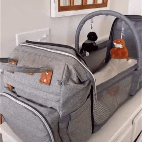 Mochila para bebes con cambiadora para pañales