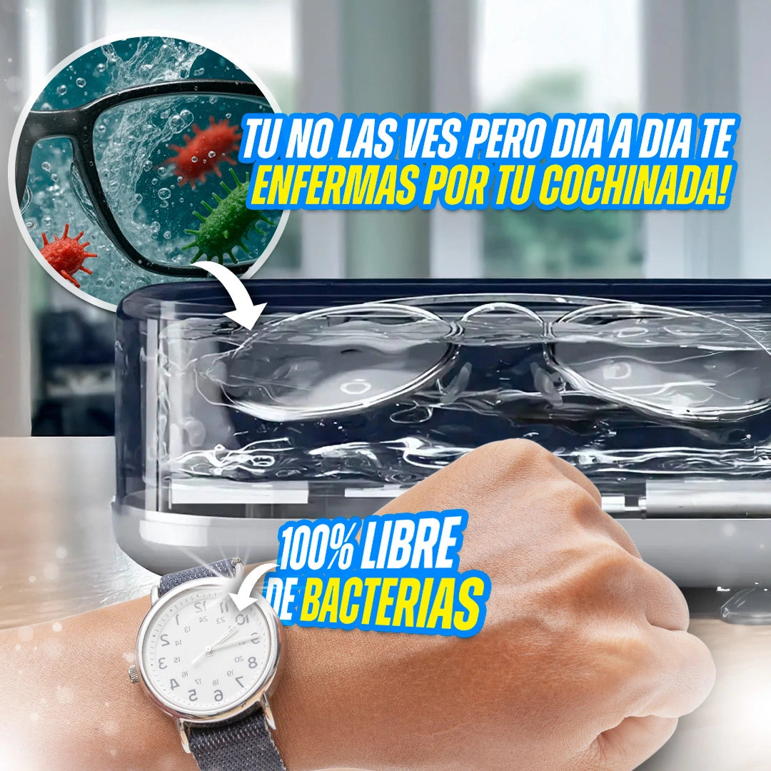 UltraClean™ LIMPIADOR ULTRASÓNICO + Crema pulidora