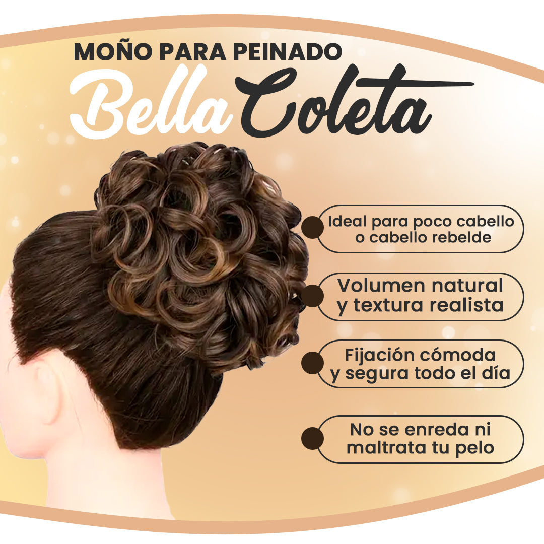 BELLA COLETA | MOÑO PARA PEINADO ELEGANTE -