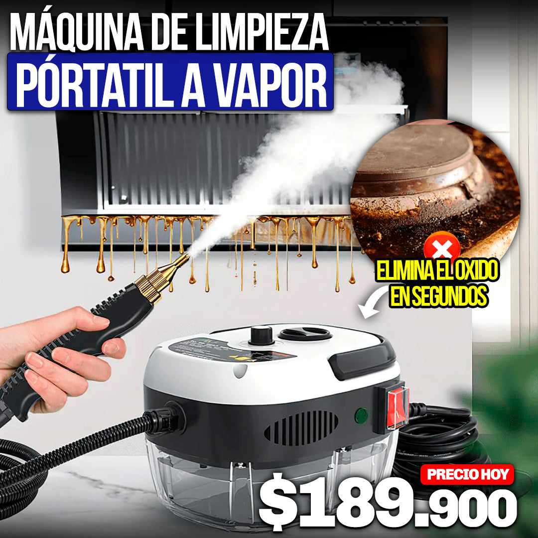 Máquina de limpieza portátil a vapor