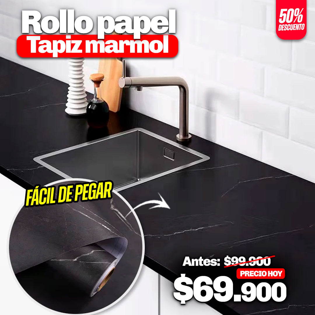 ROLLO PAPEL TAPIZ DE MARMOL (5M)