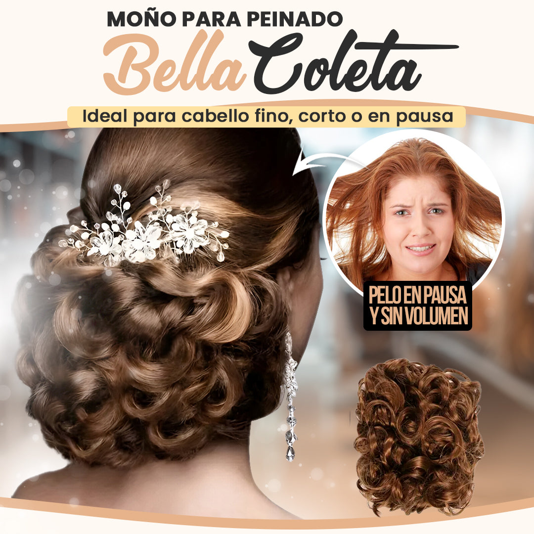 BELLA COLETA | MOÑO PARA PEINADO ELEGANTE -