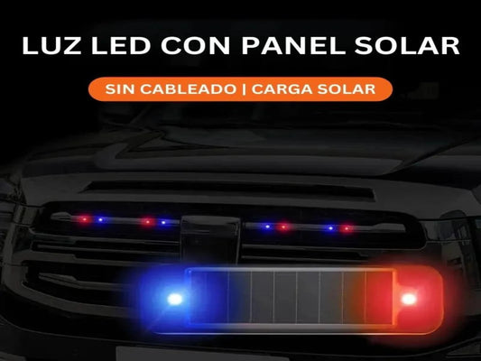 LUZ LED CON PANEL SOLAR X4