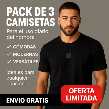 PACK DE 3 CAMISETAS