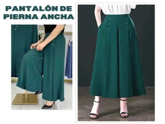 PANTALÓN DE PIERNA ANCHA
