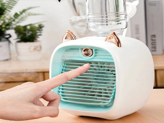 MINI VENTILADOR HUMIDIFICADOR