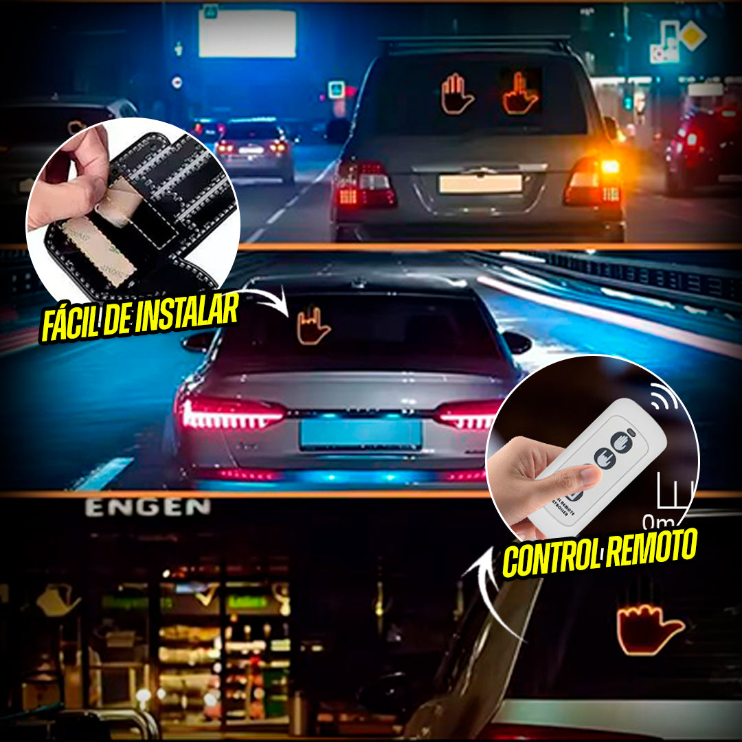 SEÑAL DE LUZ LED PARA CARRO