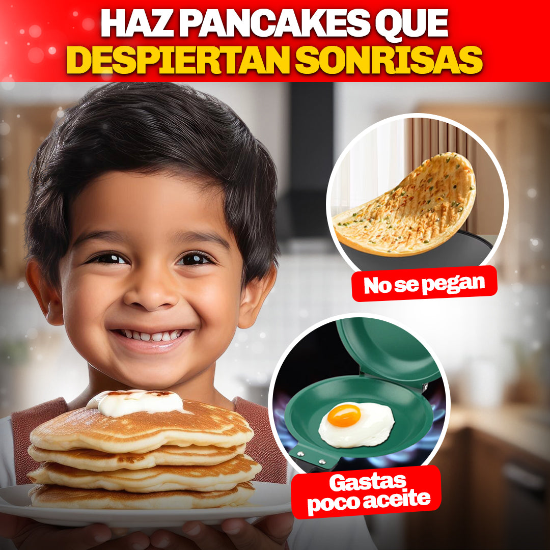 🥞 Sartén para Pancakes DualFlip 🔄 | Cocina Perfecto de Ambos Lados