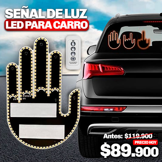 🚨SEÑAL DE LUZ LED PARA CARRO